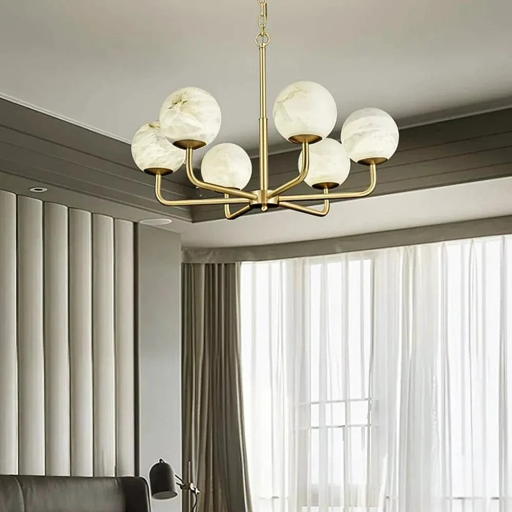 Senvira B | Alabaster Chandelier - Detail View #4 | HomeCartel