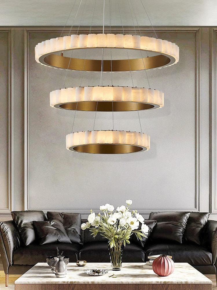 Lorvethith 3 | Alabaster Chandelier - Modern Chandelier | HomeCartel Philippines