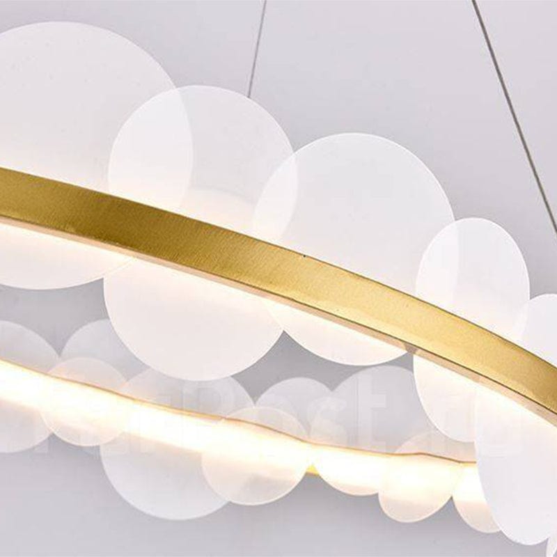 Baerum Rond | Frosted Glass Chandelier - Detail View #4 | HomeCartel