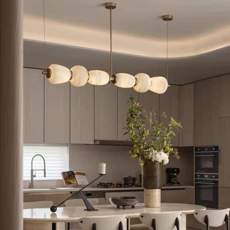 Nordorira | Alabaster Linear Chandelier - Detail View #3 | HomeCartel