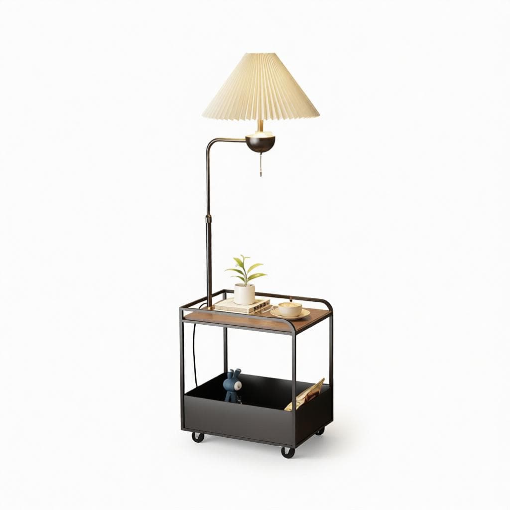 Qirellia A | Integrated Shelf Floor Lamp - Modern Floor Lamp | HomeCartel Philippines