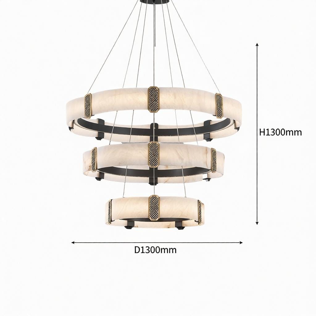Quelthilessa C | Alabaster Chandelier - Detail View #2 | HomeCartel