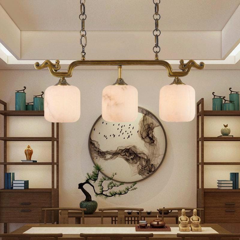 Valmyriel | Alabaster Linear Chandelier - Detail View #2 | HomeCartel