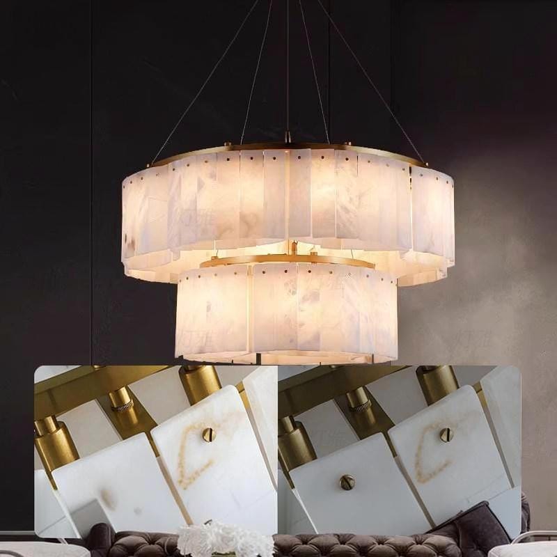 Mortheren C | Alabaster Linear Chandelier - Detail View #5 | HomeCartel