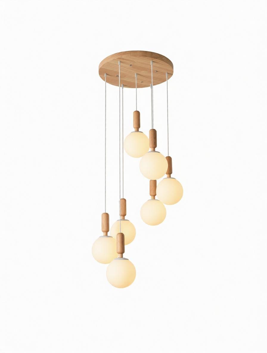 Illumena | Wood Cluster Chandelier