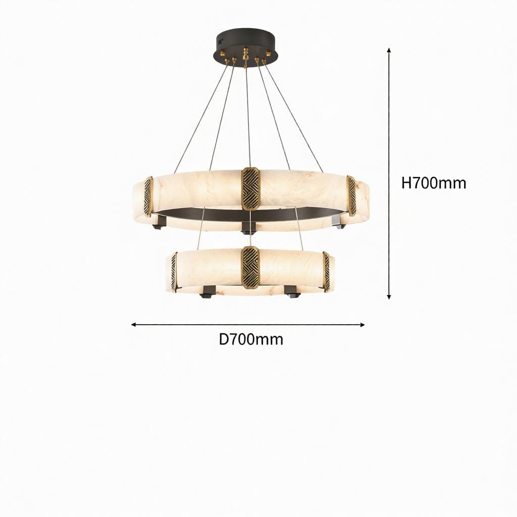 Quelthilessa B | Alabaster Chandelier - Detail View #3 | HomeCartel
