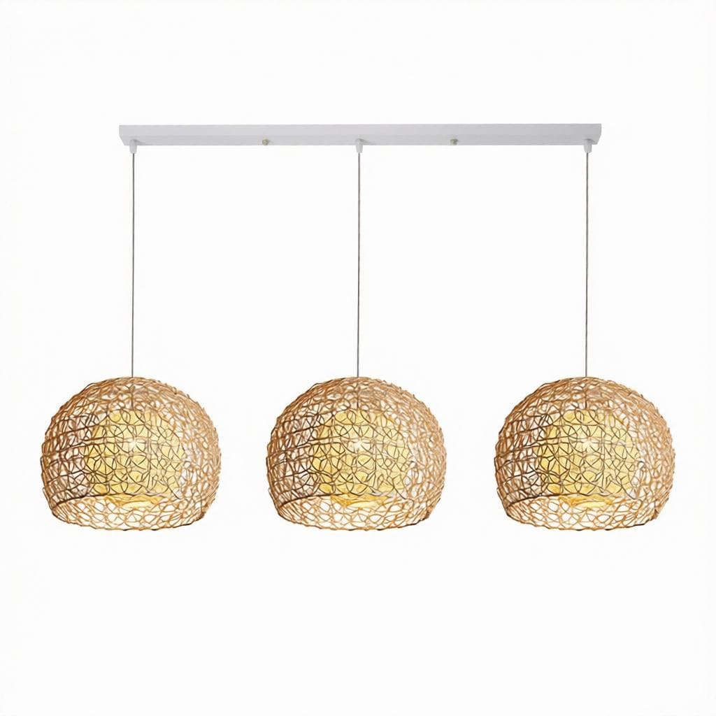 Fendriel C | Rattan Linear Pendant Light - Detail View #6 | HomeCartel