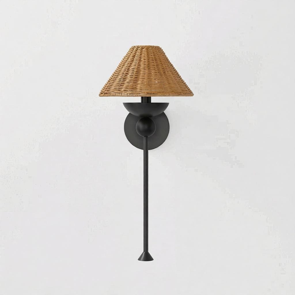 Olyra Une | Rattan Wall Light - Detail View #2 | HomeCartel
