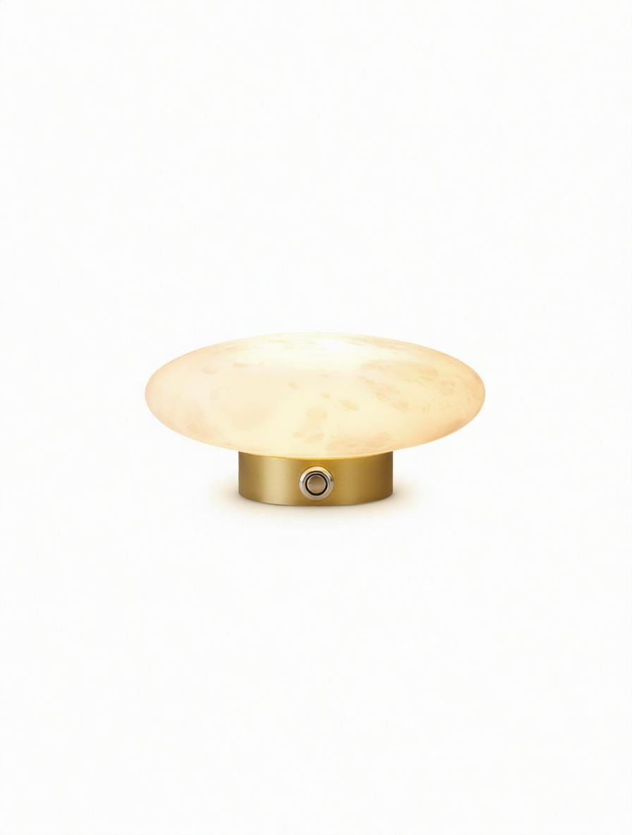 Pryranal Une | Alabaster Table Lamp - Detail View #2 | HomeCartel