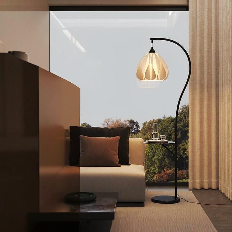 Resendra | Integrated Shelf Floor Lamp - Detail View #2 | HomeCartel