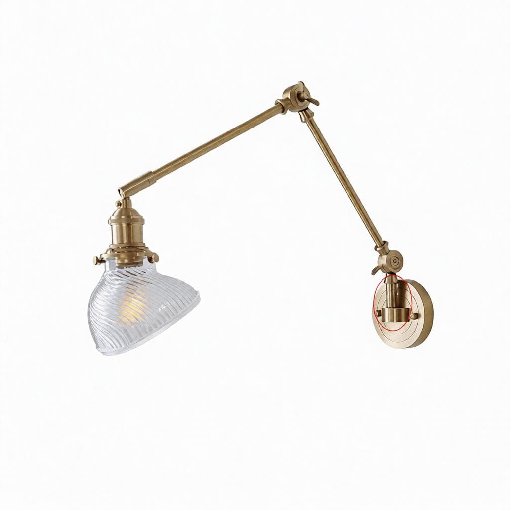 Sanar Une | Wall Light Swing Arm - Detail View #4 | HomeCartel