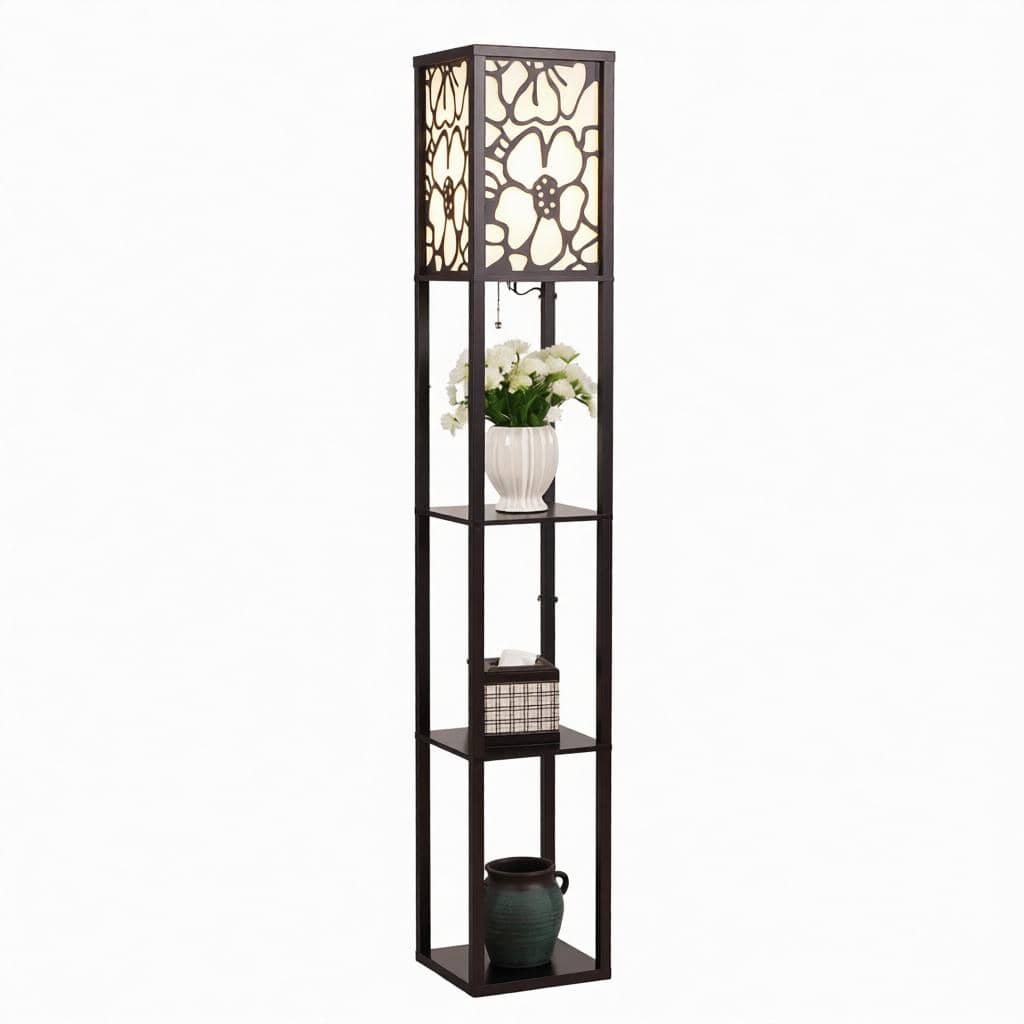 Talissa Une | Integrated Shelf Floor Lamp - Detail View #4 | HomeCartel