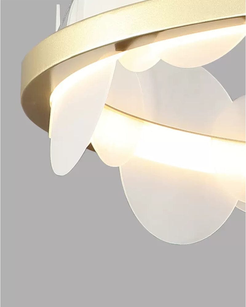 Baerum Rond | Frosted Glass Chandelier - Detail View #5 | HomeCartel