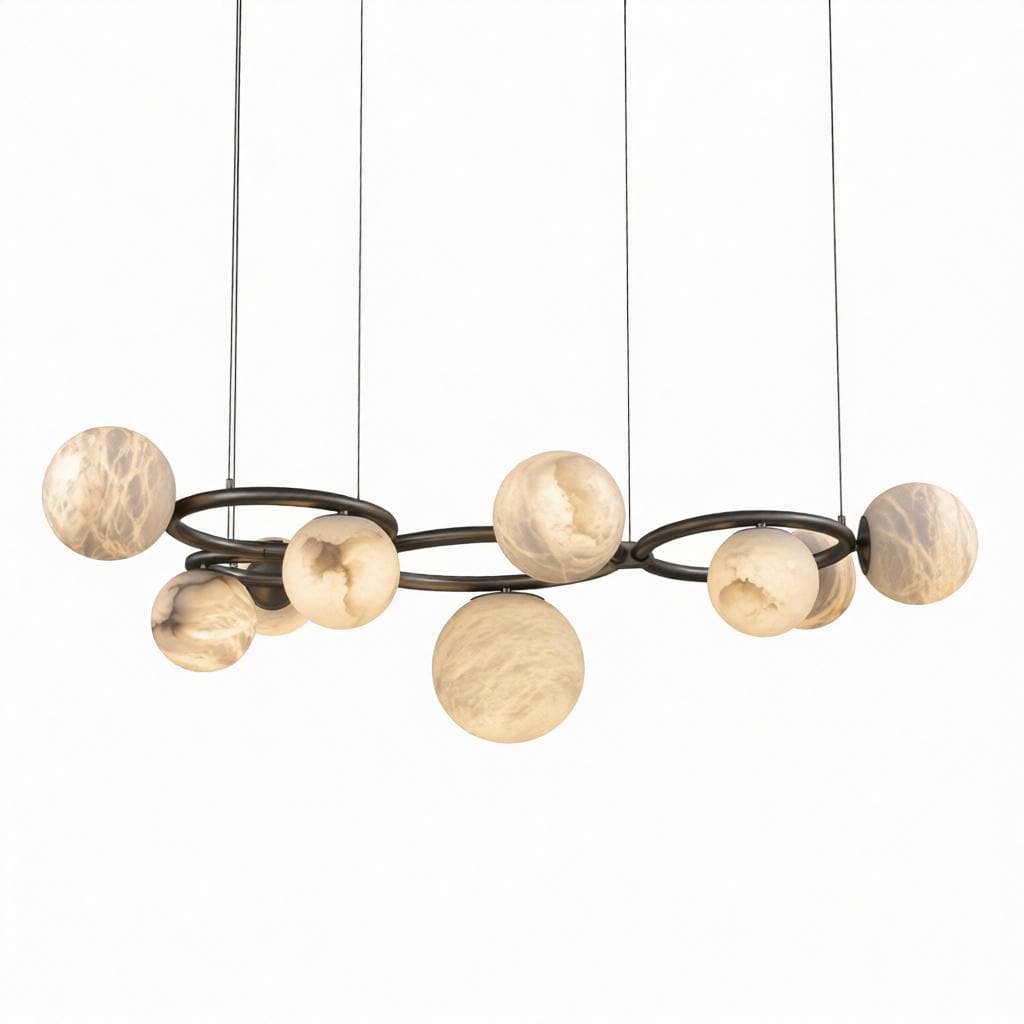 Sylnelis A | Alabaster Chandelier - Detail View #5 | HomeCartel