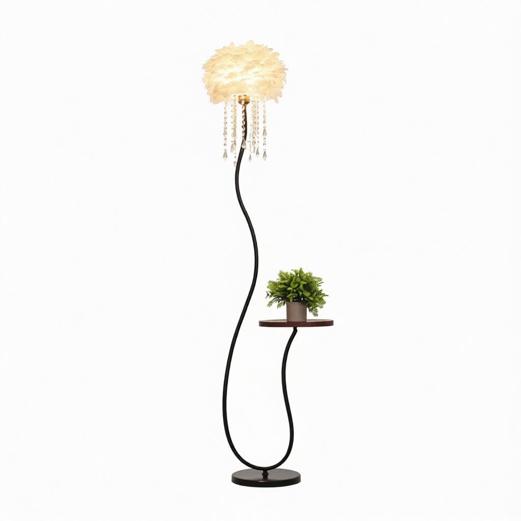 Giselin | Integrated Shelf Floor Lamp - Detail View #5 | HomeCartel