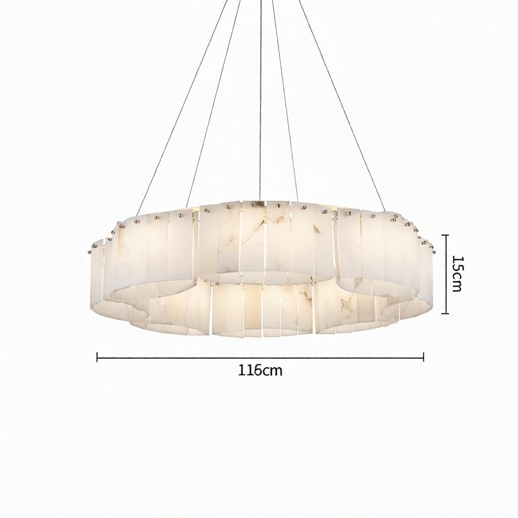 Mortheren A | Alabaster Chandelier - Detail View #2 | HomeCartel