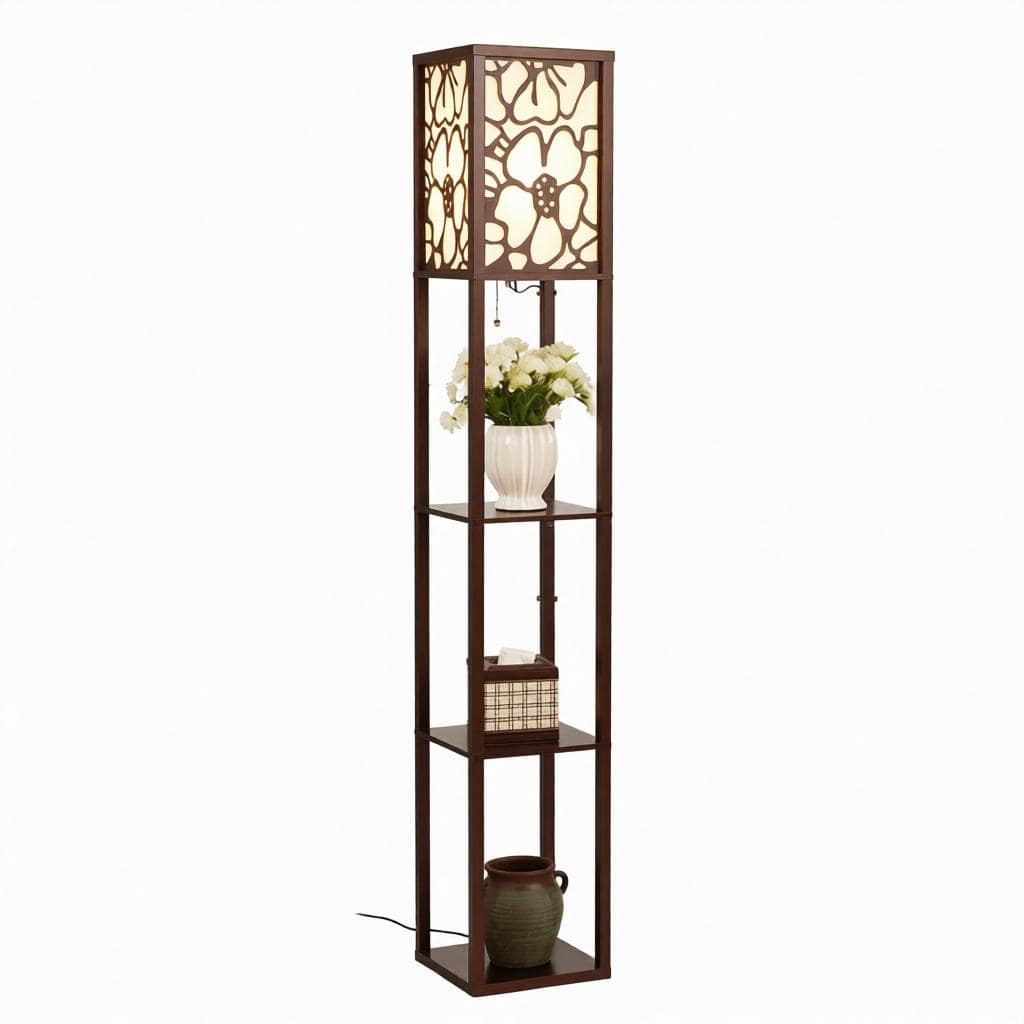 Talissa Une | Integrated Shelf Floor Lamp - Modern Floor Lamp | HomeCartel Philippines