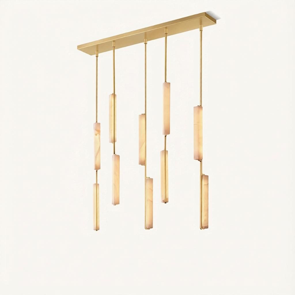 Valdrinrix B | Linear Alabaster Pendant Light - Detail View #2 | HomeCartel