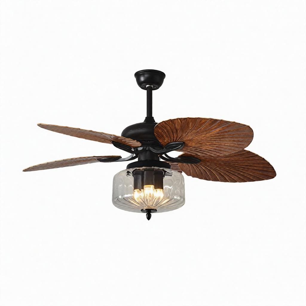 Aric Deux | Outdoor Lighted Ceiling Fan - Detail View #6 | HomeCartel