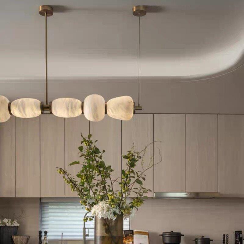 Nordorira | Alabaster Linear Chandelier - Detail View #6 | HomeCartel