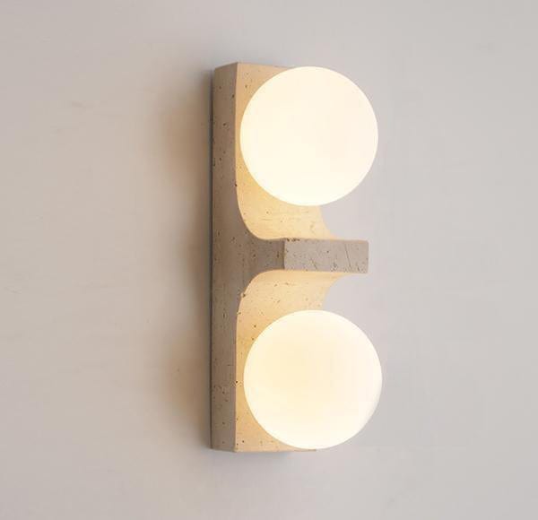 Syverra Deux | Travertine Wall Light - Home Cartel ®