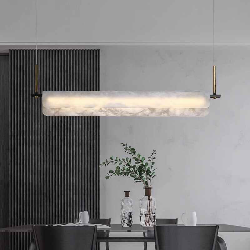 Dornorira B | Alabaster Linear Chandelier - Detail View #2 | HomeCartel