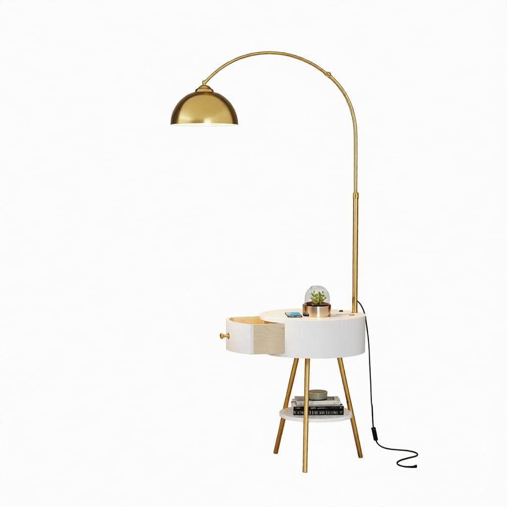 Drevalyn | Integrated Shelf Floor Lamp - Detail View #4 | HomeCartel