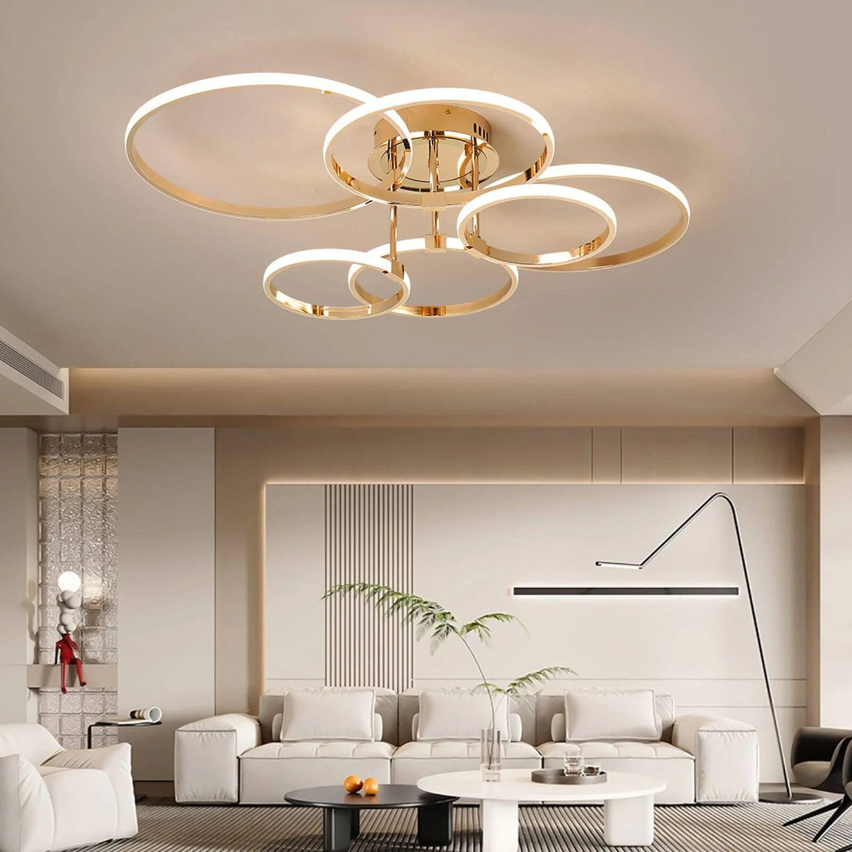 Lunex | Semi Flush Mounted Light - Detail View #3 | HomeCartel
