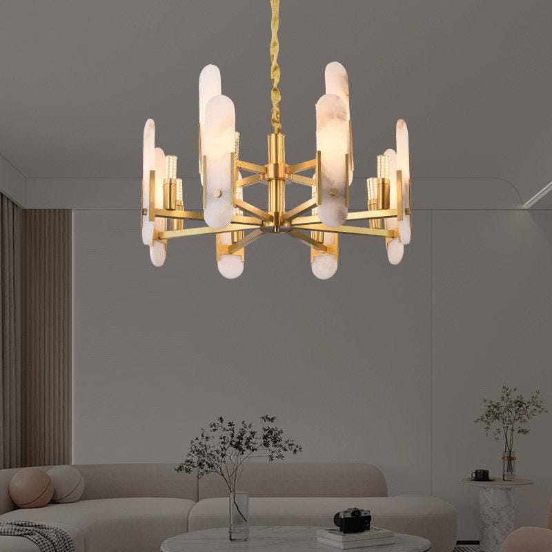 Wynlena | Alabaster Chandelier - Detail View #2 | HomeCartel