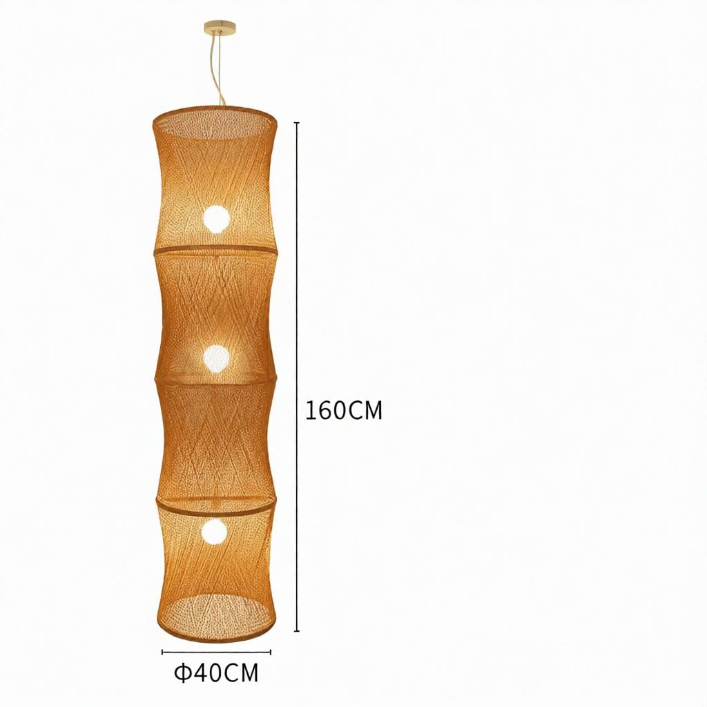 Ceryndis | Rattan Chandelier - Detail View #2 | HomeCartel