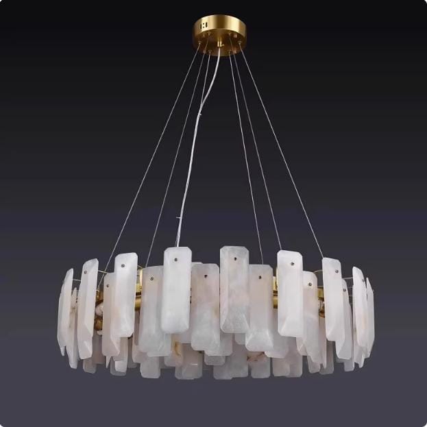Calvalyn | Alabaster Chandelier - Detail View #2 | HomeCartel