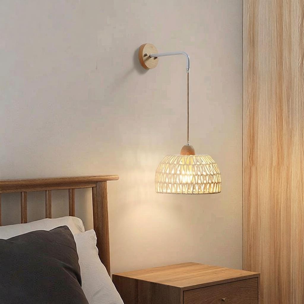 Elaren | Rattan Wall Light - Detail View #2 | HomeCartel