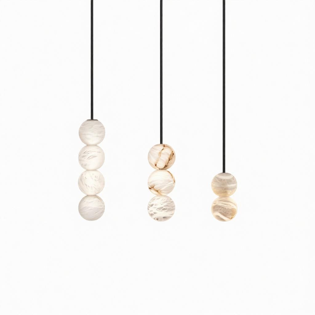 Pryveralla | Alabaster Pendant Light - Detail View #8 | HomeCartel
