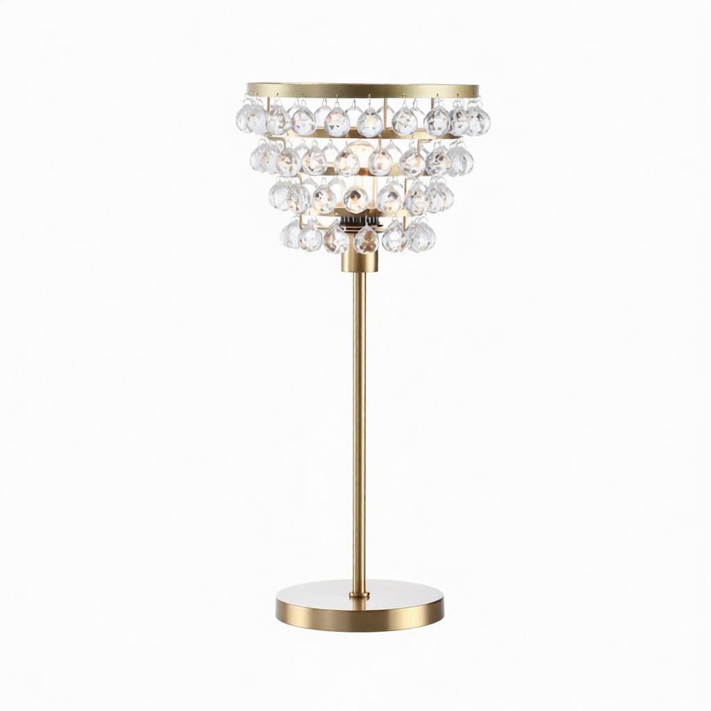Garnethis | Crystal Table Lamp - Detail View #4 | HomeCartel
