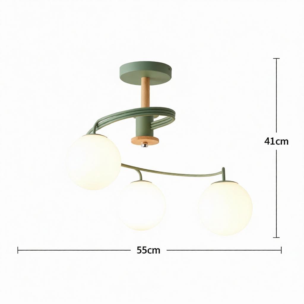 Tarnelui 3 | Semi Flush Mounted Light - Detail View #7 | HomeCartel
