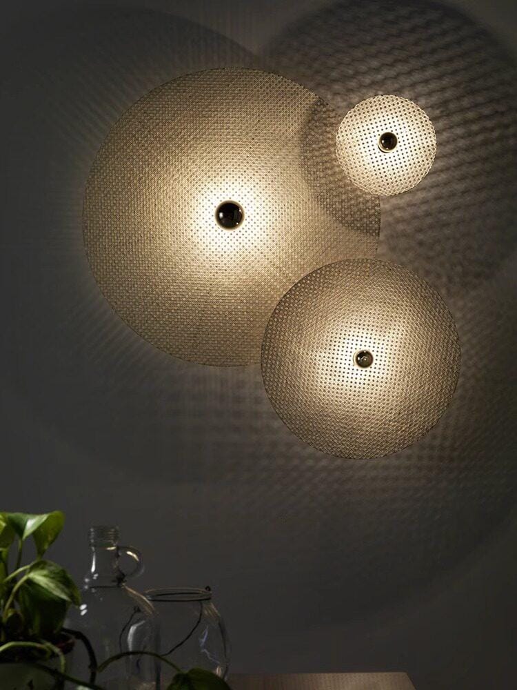 Mades Une | Rattan Wall Light - Detail View #4 | HomeCartel