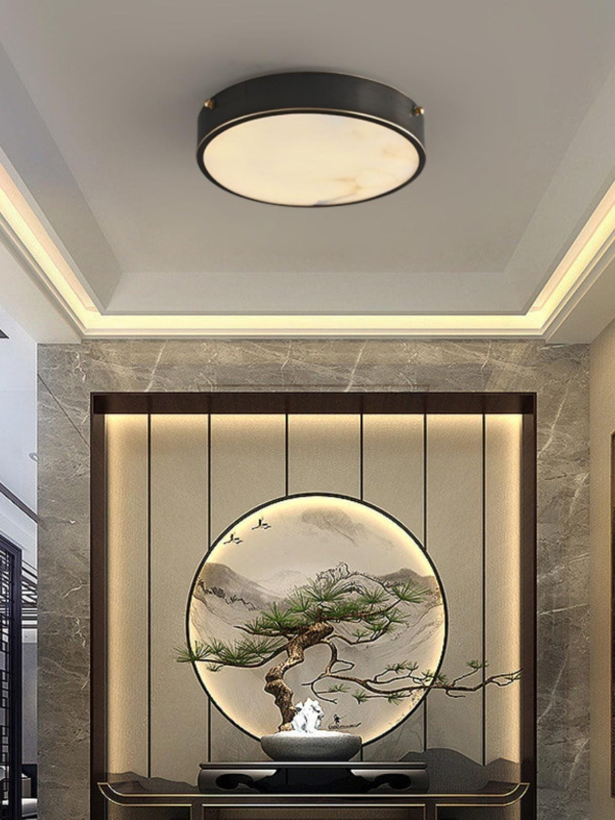 Torrinyn | Alabaster Ceiling Mounted Light - Home Cartel ®
