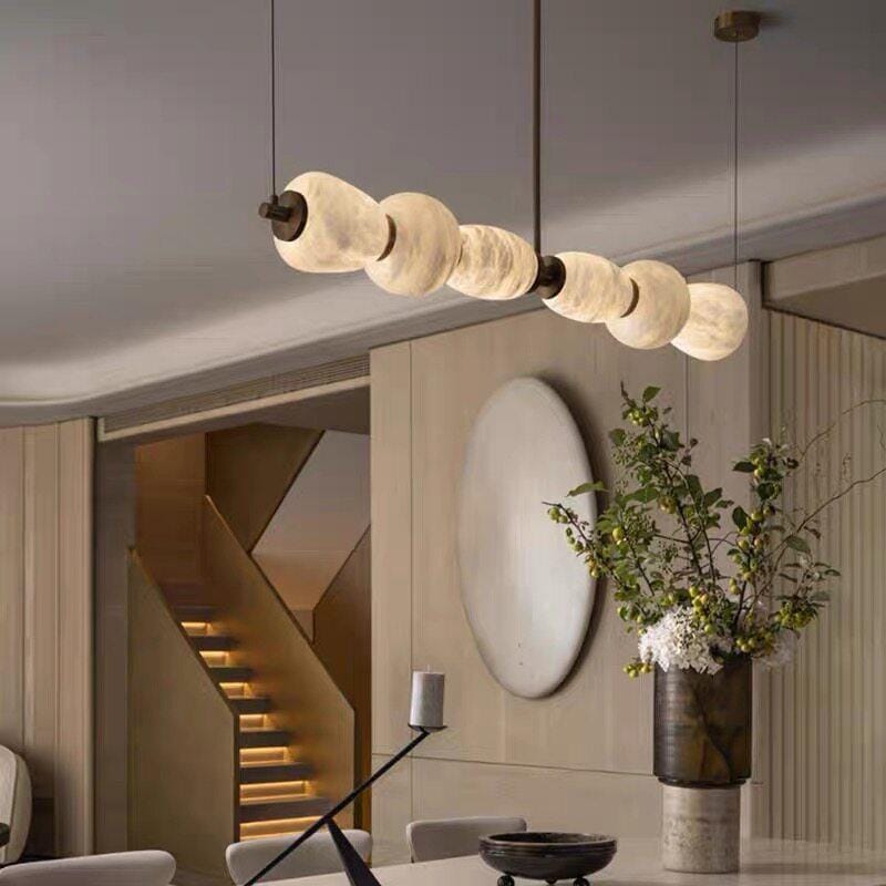 Nordorira | Alabaster Linear Chandelier - Detail View #5 | HomeCartel