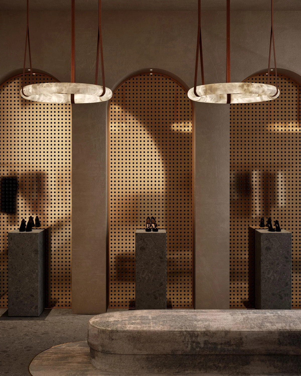 Harlexia Zwei | Alabaster Pendant Light - Detail View #3 | HomeCartel