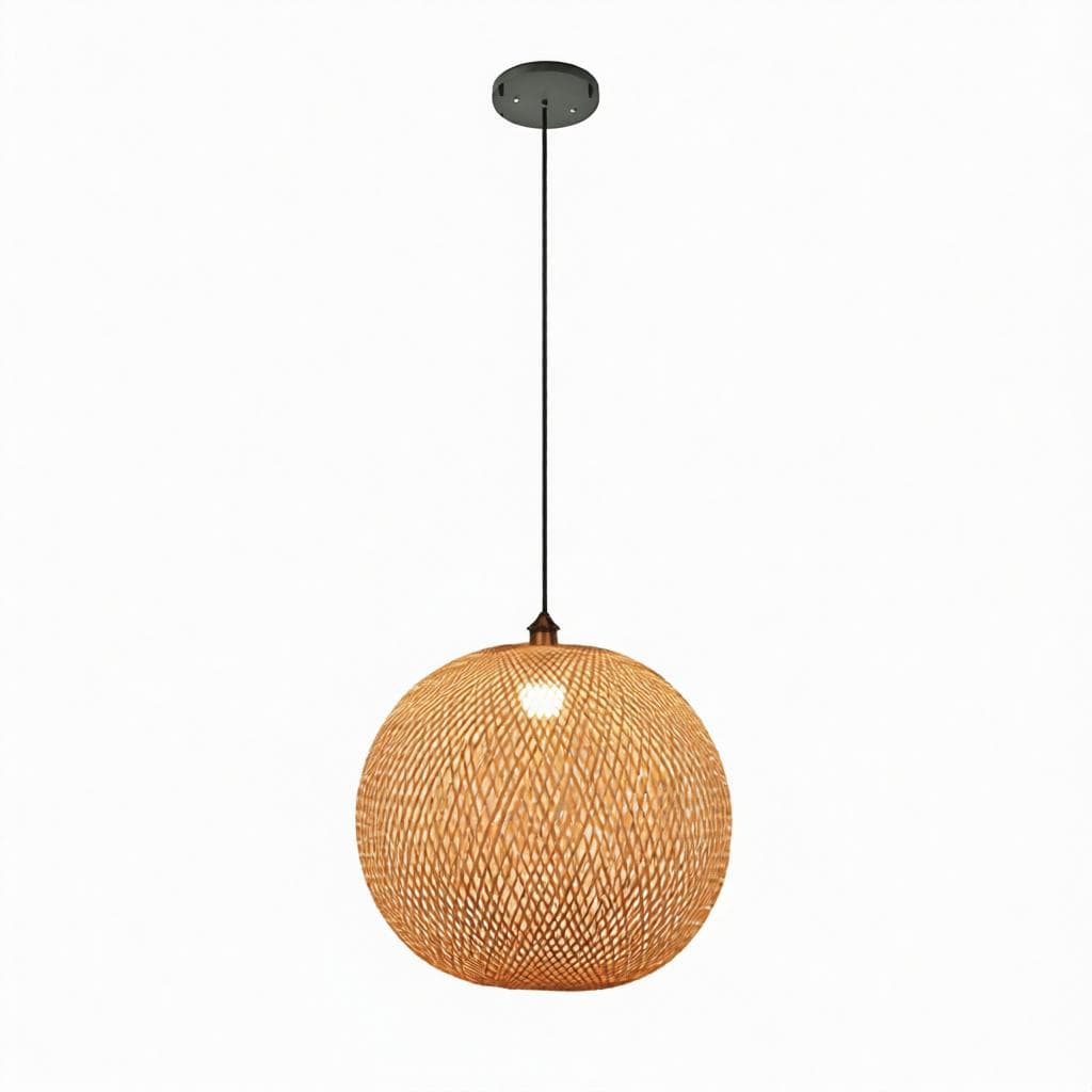 Lunastra 1 | Rattan Pendant Light - Detail View #5 | HomeCartel