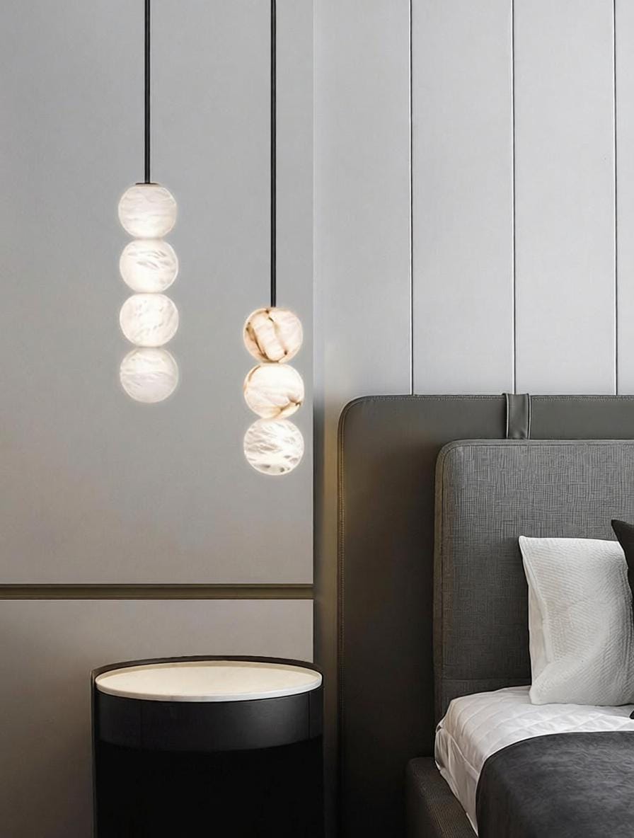 Pryveralla | Alabaster Pendant Light - Detail View #5 | HomeCartel