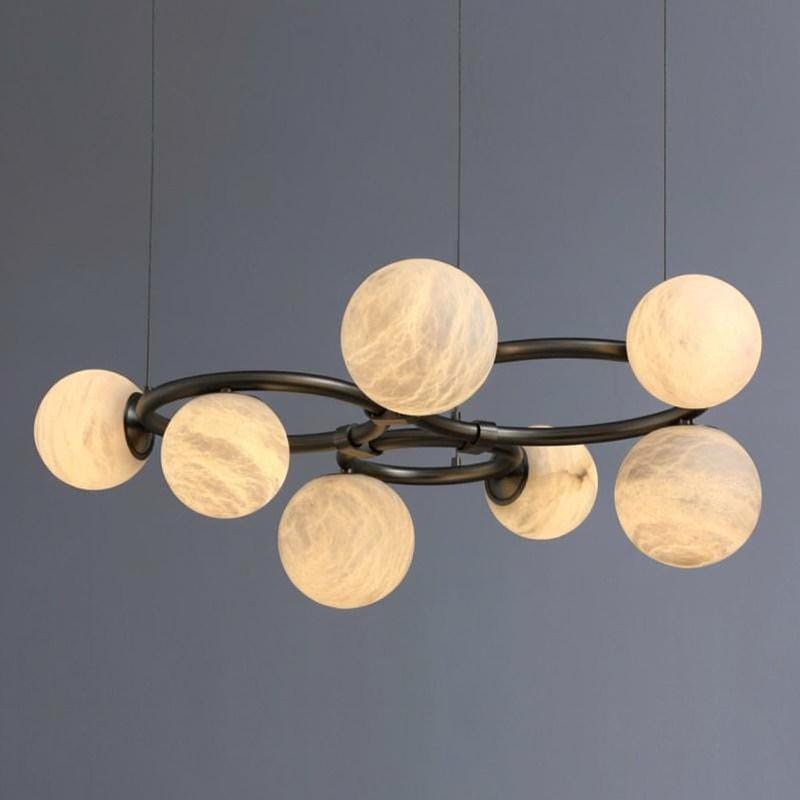 Sylnelis A | Alabaster Chandelier - Detail View #2 | HomeCartel