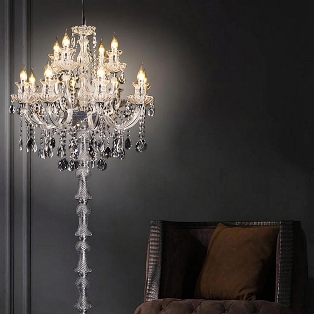Daryntha I Crystal Floor Lamp - Detail View #5 | HomeCartel