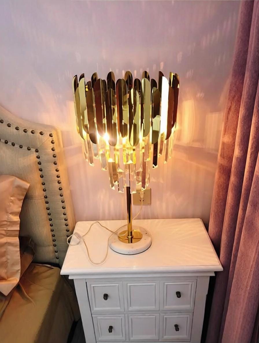Mornira Deux I Crystal Table Lamp - Detail View #4 | HomeCartel