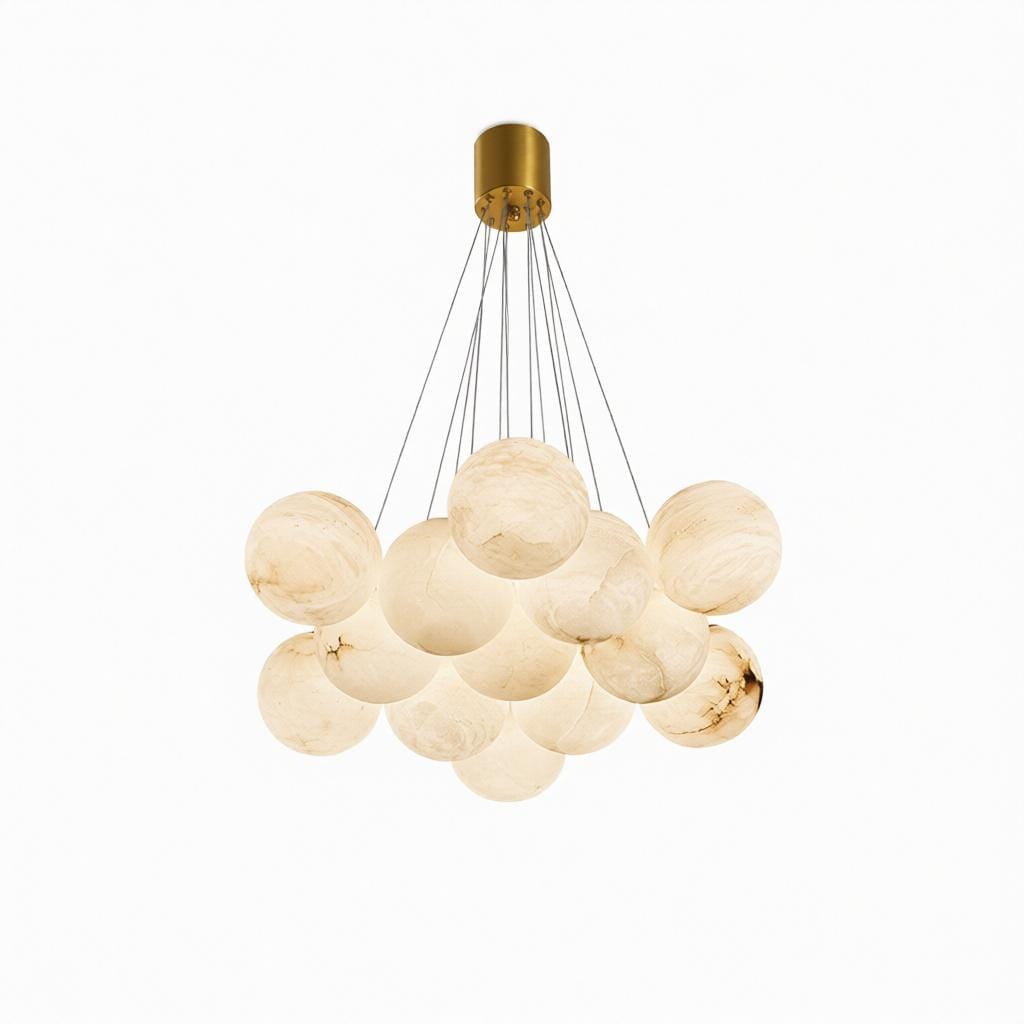 Galrinor | Alabaster Chandelier - Detail View #4 | HomeCartel