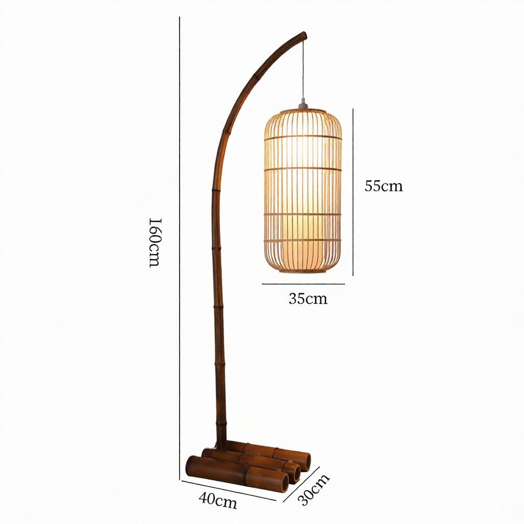 Naelvoren | Rattan Floor Lamp - Home Cartel ®