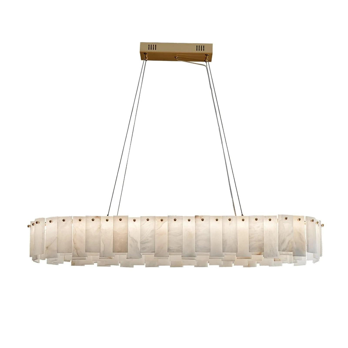 Tylindra Trois | Alabaster Linear Chandelier - Modern Chandelier | HomeCartel Philippines