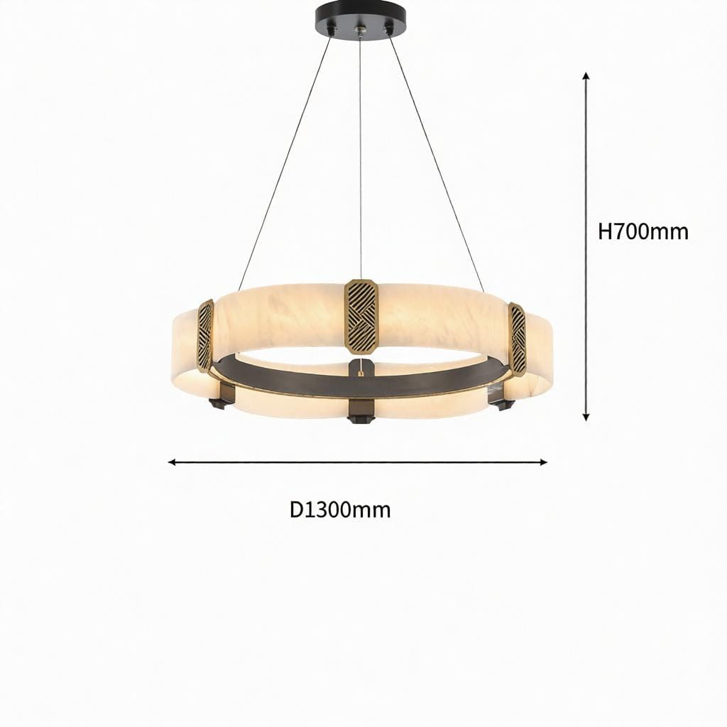 Quelthilessa A | Alabaster Chandelier - Detail View #5 | HomeCartel