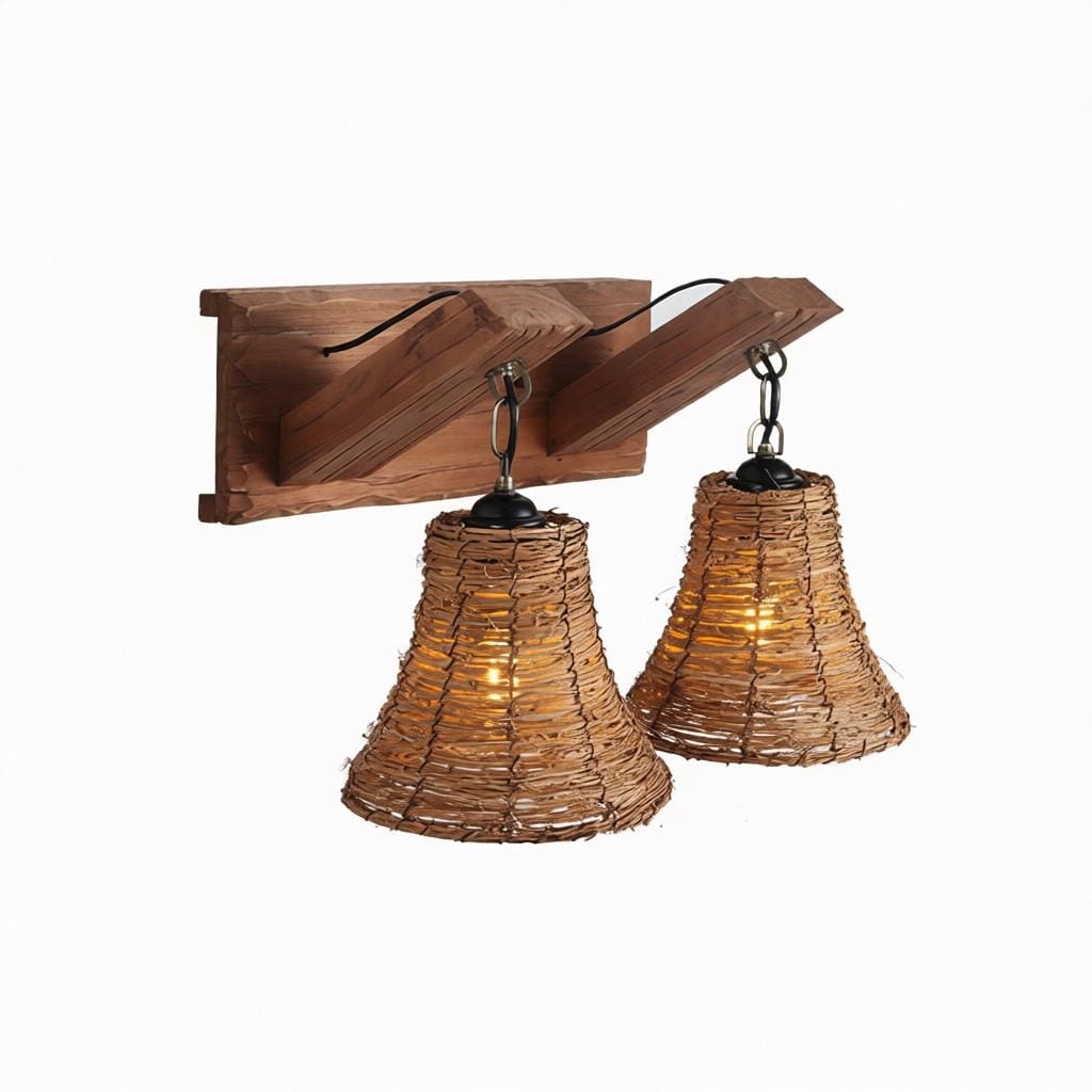 Aeris | Rattan Wall Light - Detail View #4 | HomeCartel