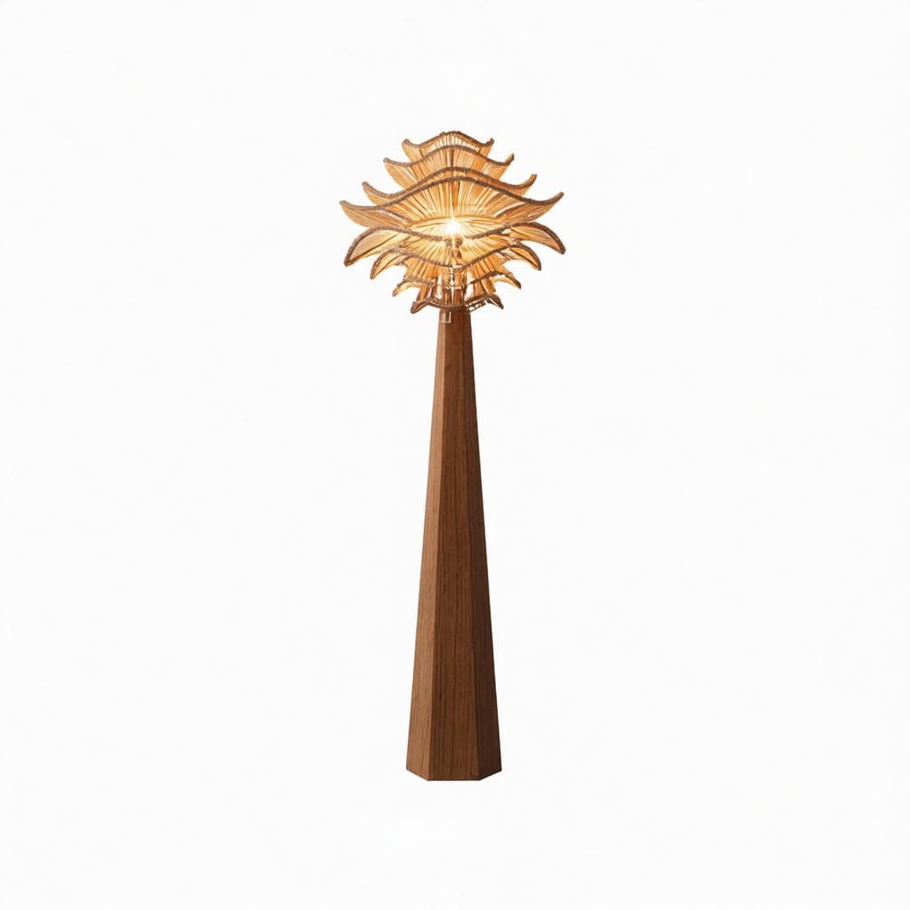 Zolynne | Rattan Floor Lamp - Home Cartel ®